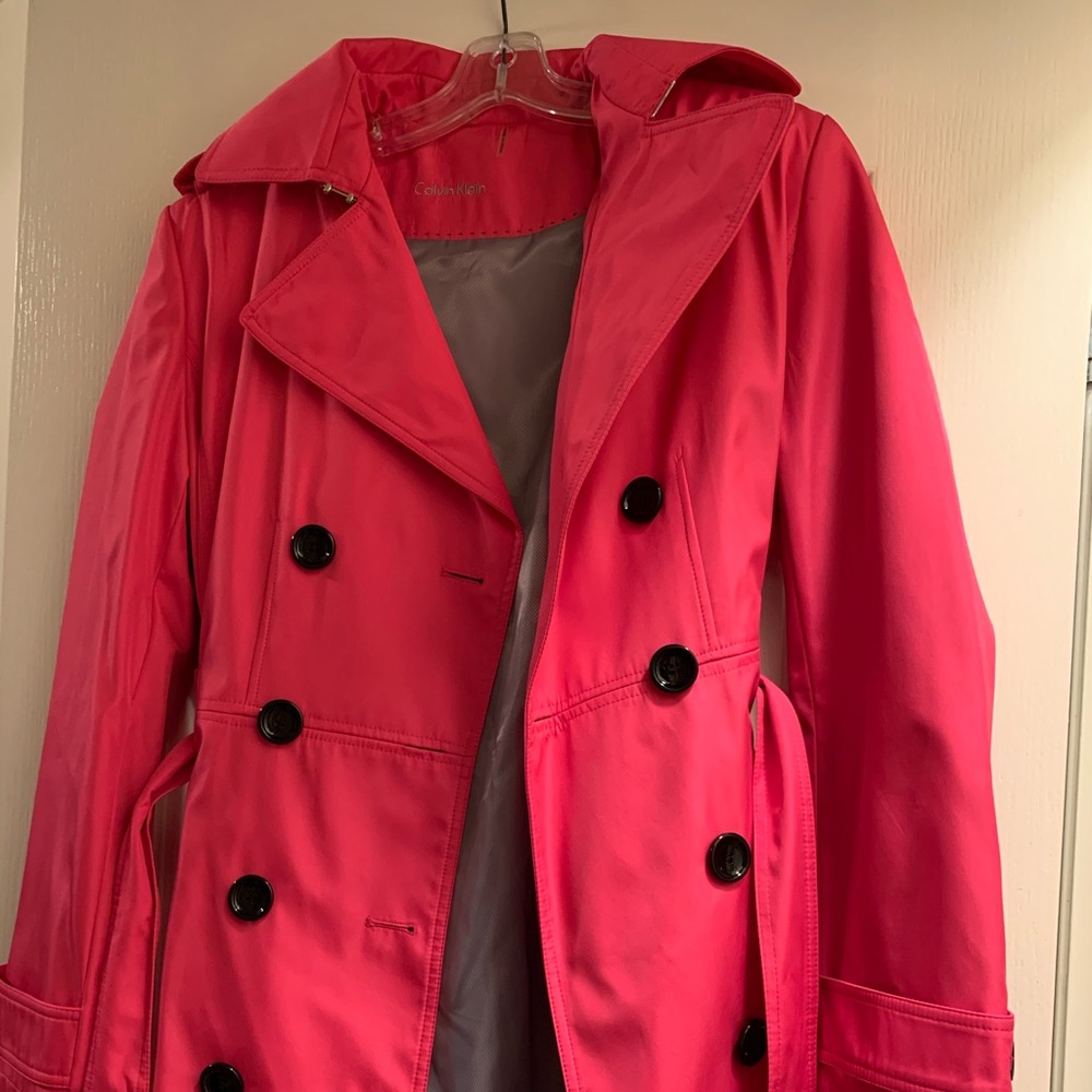 Hot Pink Coat with belt